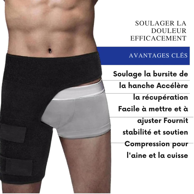 Manchon de compression de cuisse pour attelle de hanche, ischio-jambiers Malovax