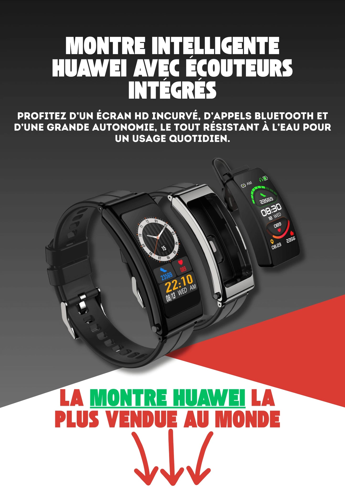 Montres Wow avec Ecouteurs Malovax