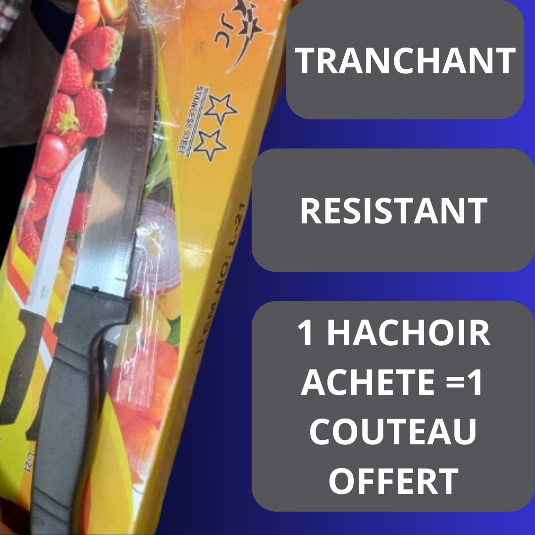 Super Hachoir à Légumes et à Viande Malovax 1Acheté=1Couteau Spécial Offert+1 Livre de Recettes Ancestrales Guinéenes